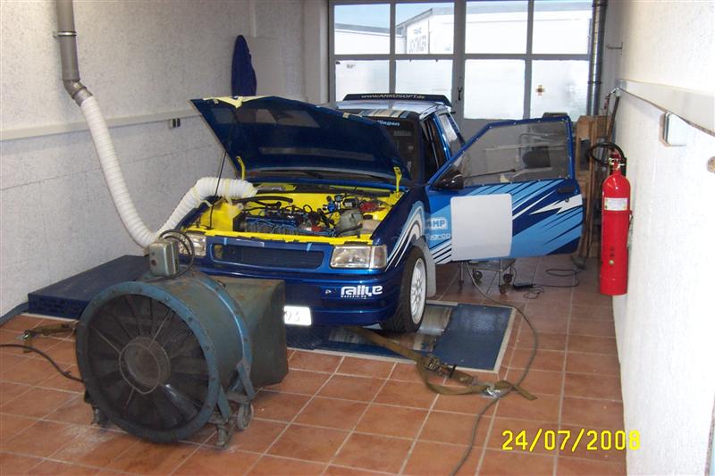 Motorenprüfstand Juli 2008
